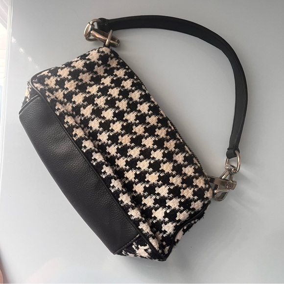 Express Houndstooth Mini Baguette Purse - Picture 3 of 3